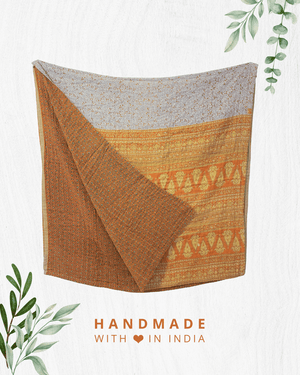 Kantha Throw Blanket