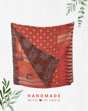 Kantha Throw Blanket