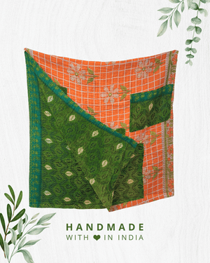 Kantha Throw Blanket