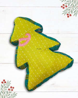 Kantha Pillow | Christmas Tree