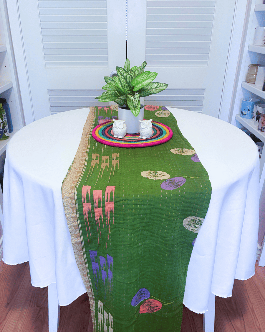 Kantha Table Runner | 80in