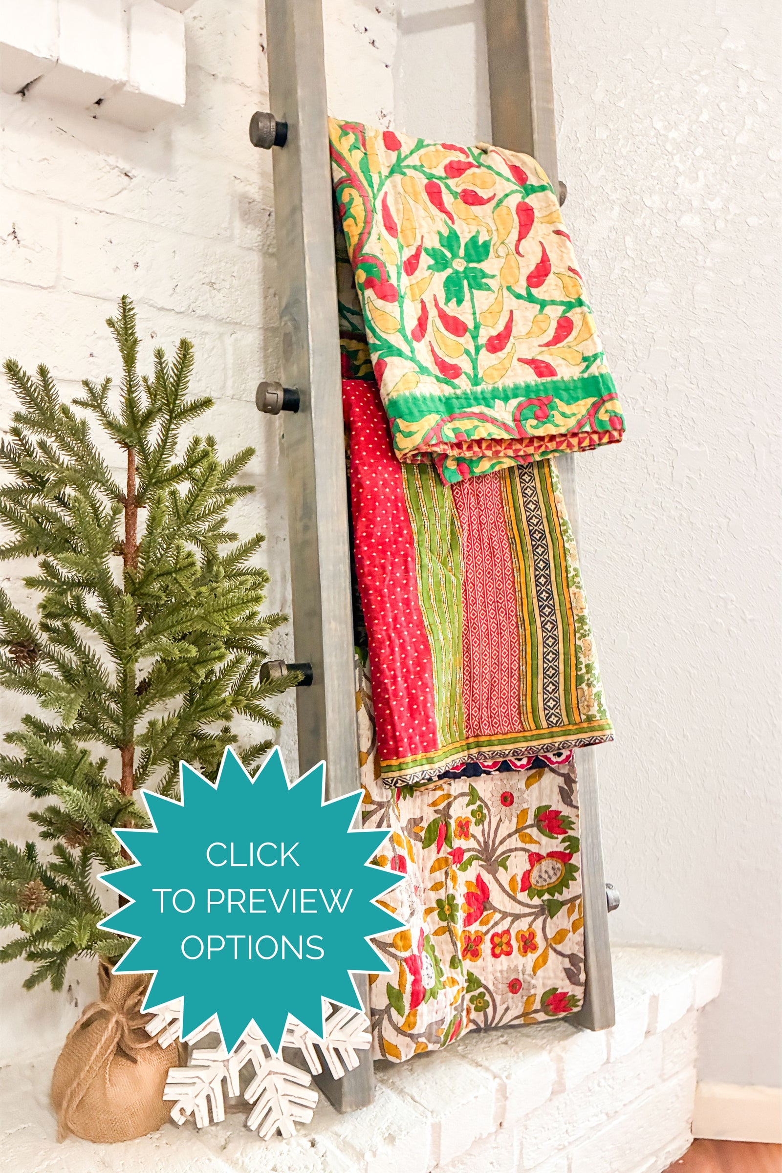 Kantha Throw Blanket | Christmas | Assorted