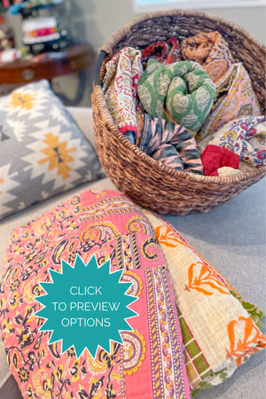 Kantha Throw Blanket | Assorted