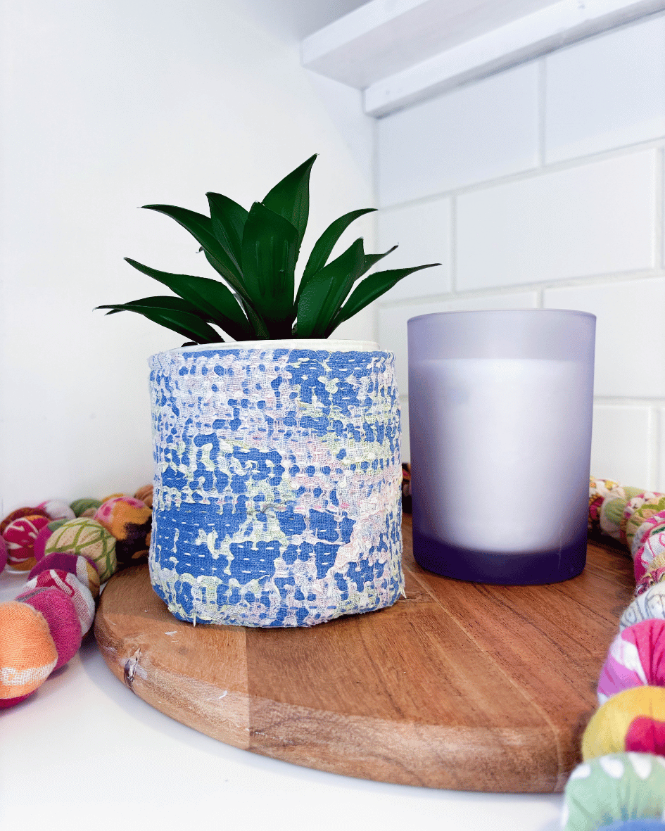 Vintage Kantha Basket | 4 in