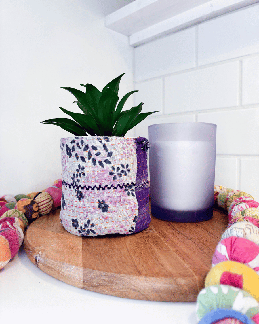 Vintage Kantha Basket | 4 in