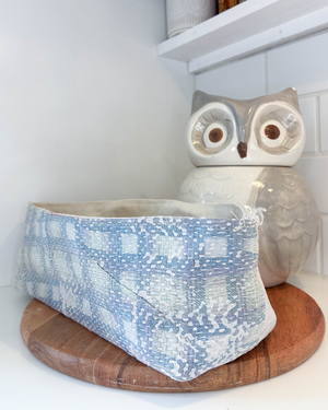 Vintage Kantha Bread Basket | Large