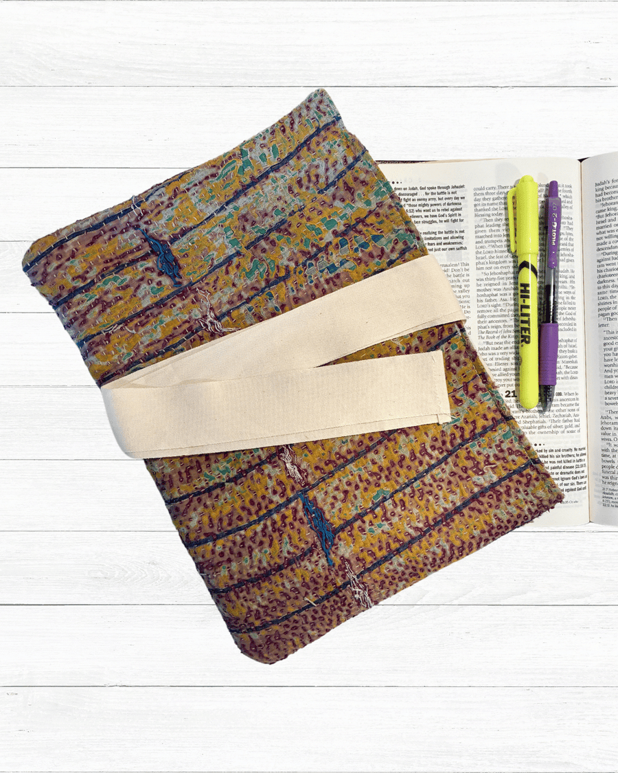 Vintage Kantha Bible Sleeve