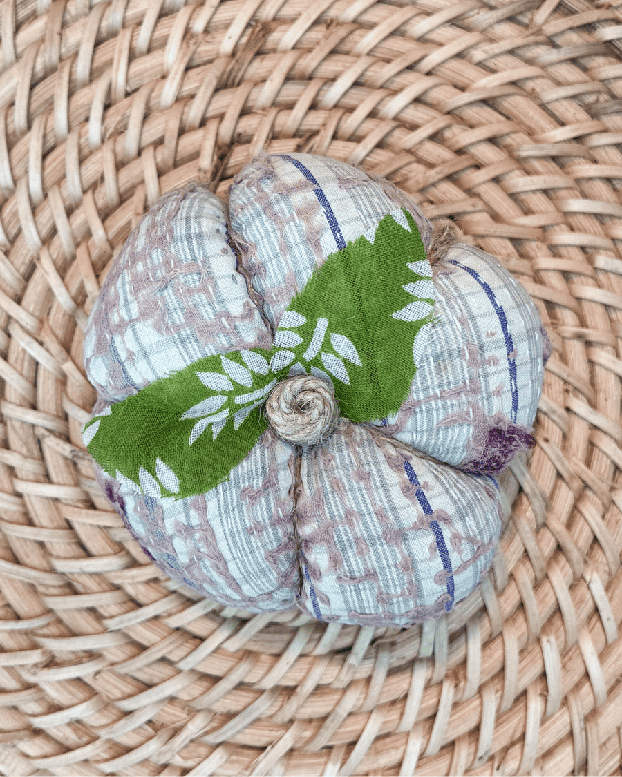 Vintage Kantha Pumpkin | Small