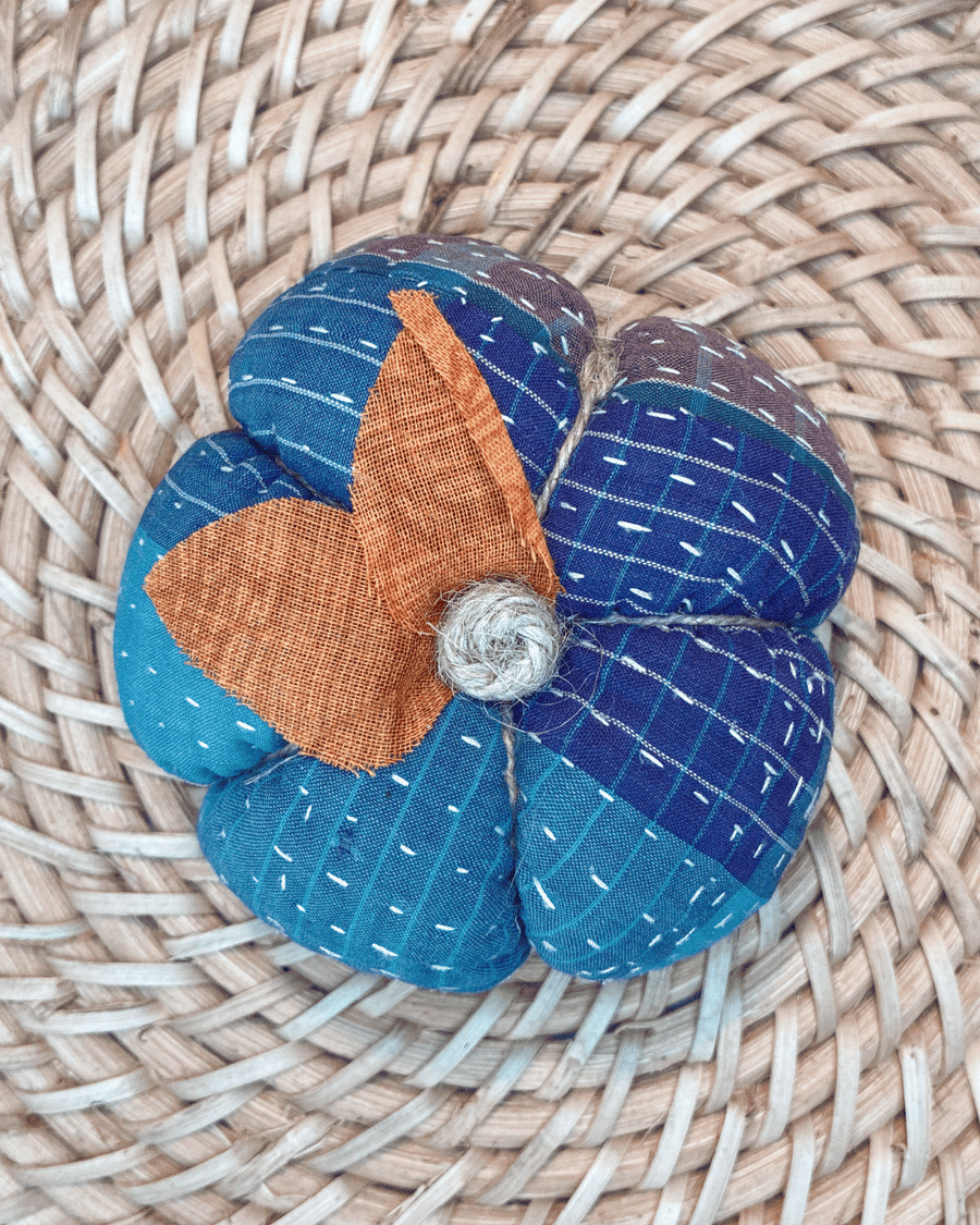 Vintage Kantha Pumpkin | Small