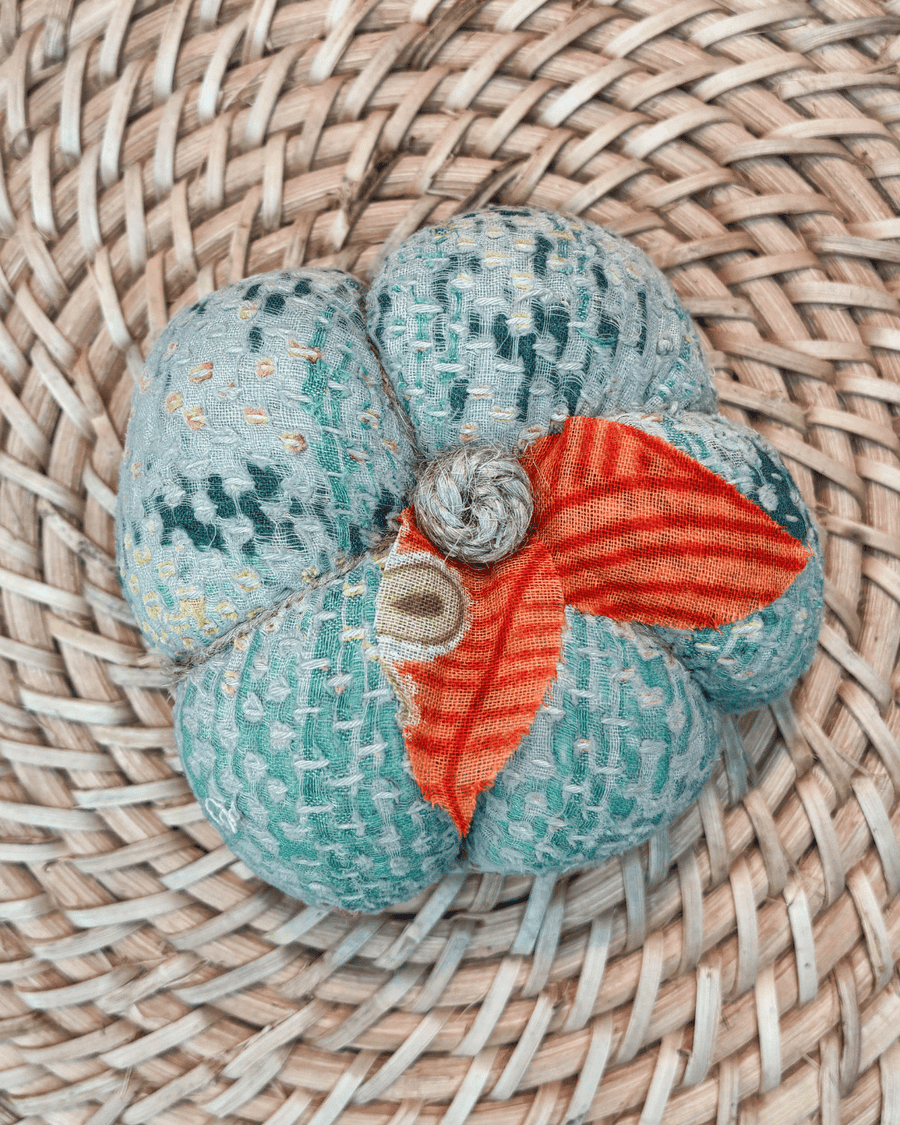 Vintage Kantha Pumpkin | Small