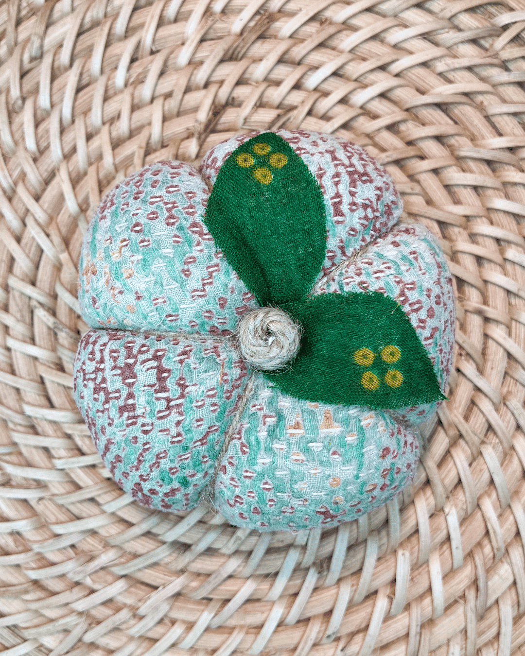 Vintage Kantha Pumpkin | Small
