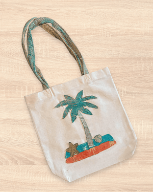Vintage Kantha Tote | Beach