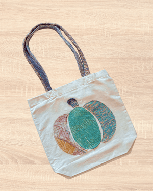 Vintage Kantha Tote | Pumpkin