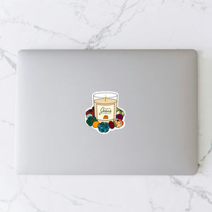 Vinyl sticker with a bold, eye-catching design, perfect for personalizing laptops, water bottles, or home decor