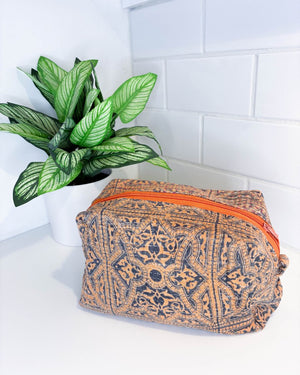 Vintage Kantha Zipper Box Pouch