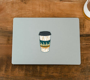 Chai Spice | Clear Vinyl Sticker | 4 in x 2.4 in - Asha Project Kantha - Saree - Handmade