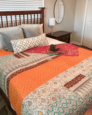 Hope Quilt - Asha Project Kantha - Saree - Handmade