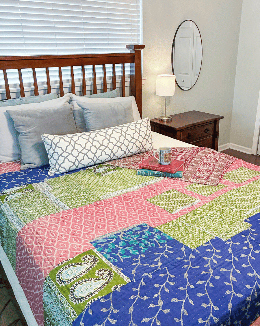 Hope Quilt - Asha Project Kantha - Saree - Handmade