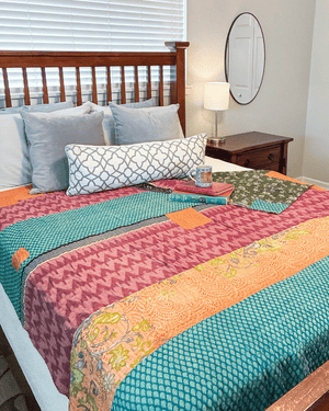 Hope Quilt - Asha Project Kantha - Saree - Handmade