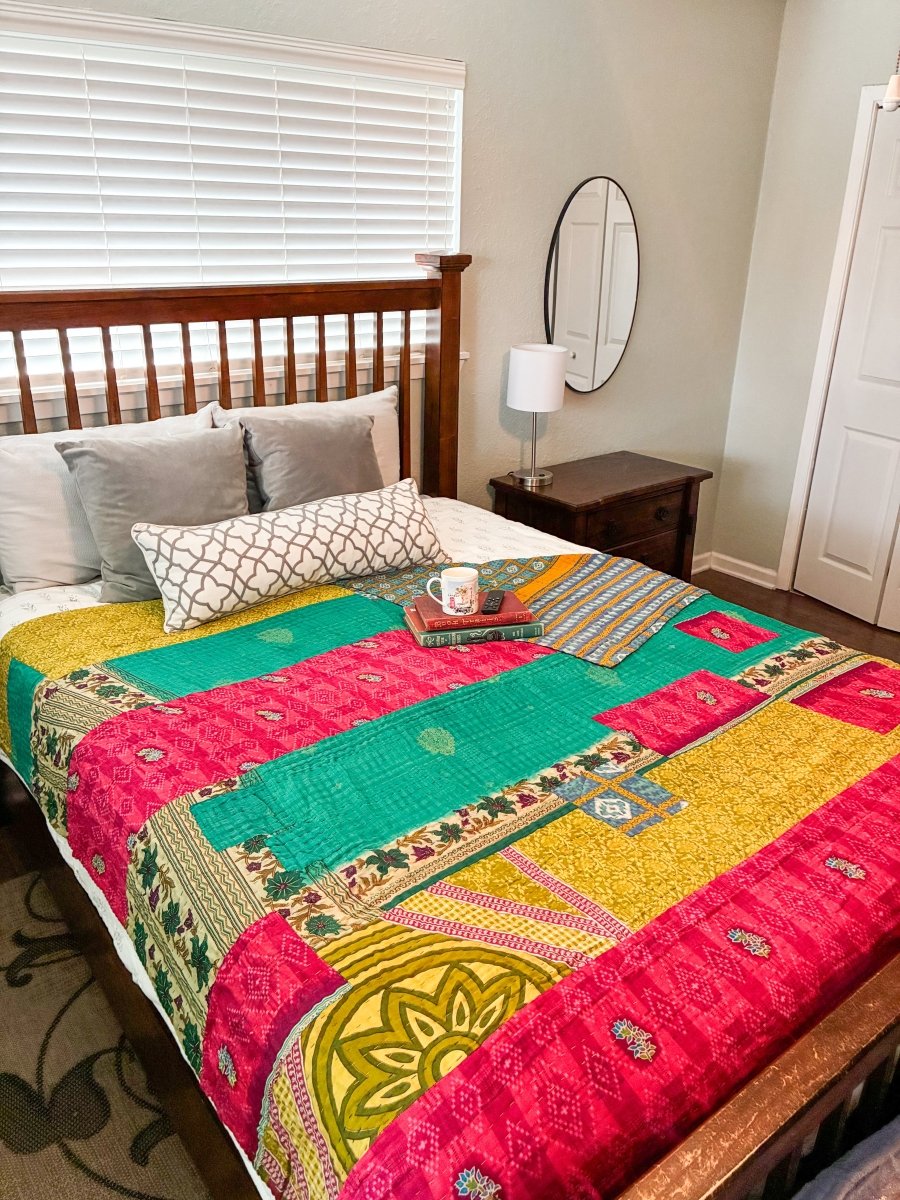 Hope Quilt - Asha Project Kantha - Saree - Handmade