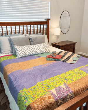 Hope Quilt - Asha Project Kantha - Saree - Handmade
