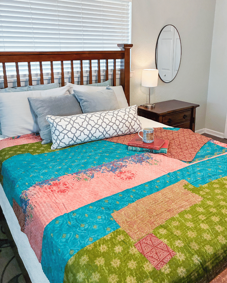 Hope Quilt - Asha Project Kantha - Saree - Handmade