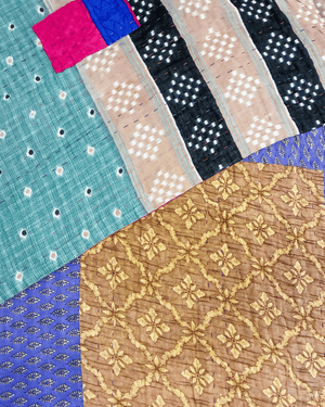 Hope Quilt - Asha Project Kantha - Saree - Handmade