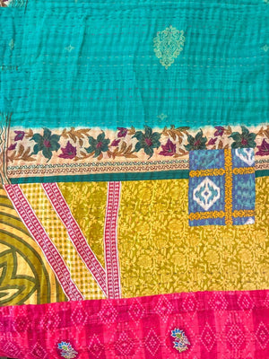 Hope Quilt - Asha Project Kantha - Saree - Handmade