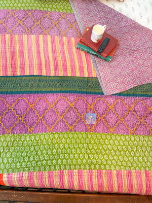 Hope Quilt - Asha Project Kantha - Saree - Handmade