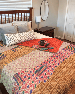 Hope Quilt - Asha Project Kantha - Saree - Handmade