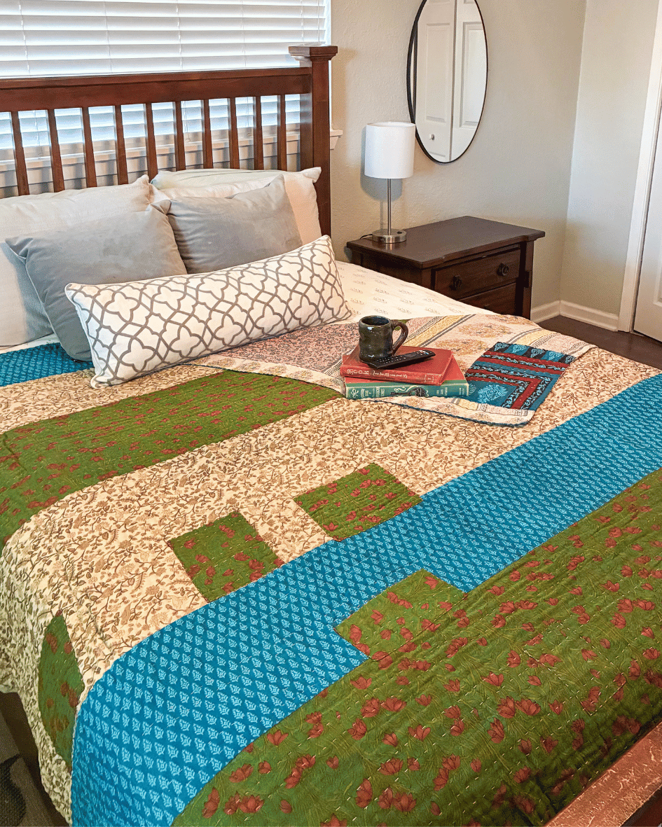 Hope Quilt - Asha Project Kantha - Saree - Handmade