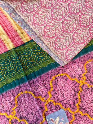 Hope Quilt - Asha Project Kantha - Saree - Handmade