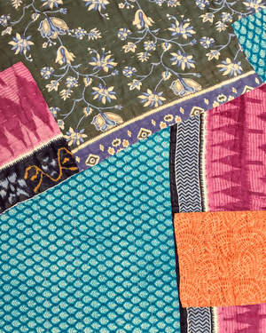 Hope Quilt - Asha Project Kantha - Saree - Handmade