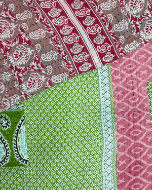 Hope Quilt - Asha Project Kantha - Saree - Handmade