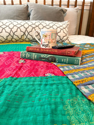Hope Quilt - Asha Project Kantha - Saree - Handmade