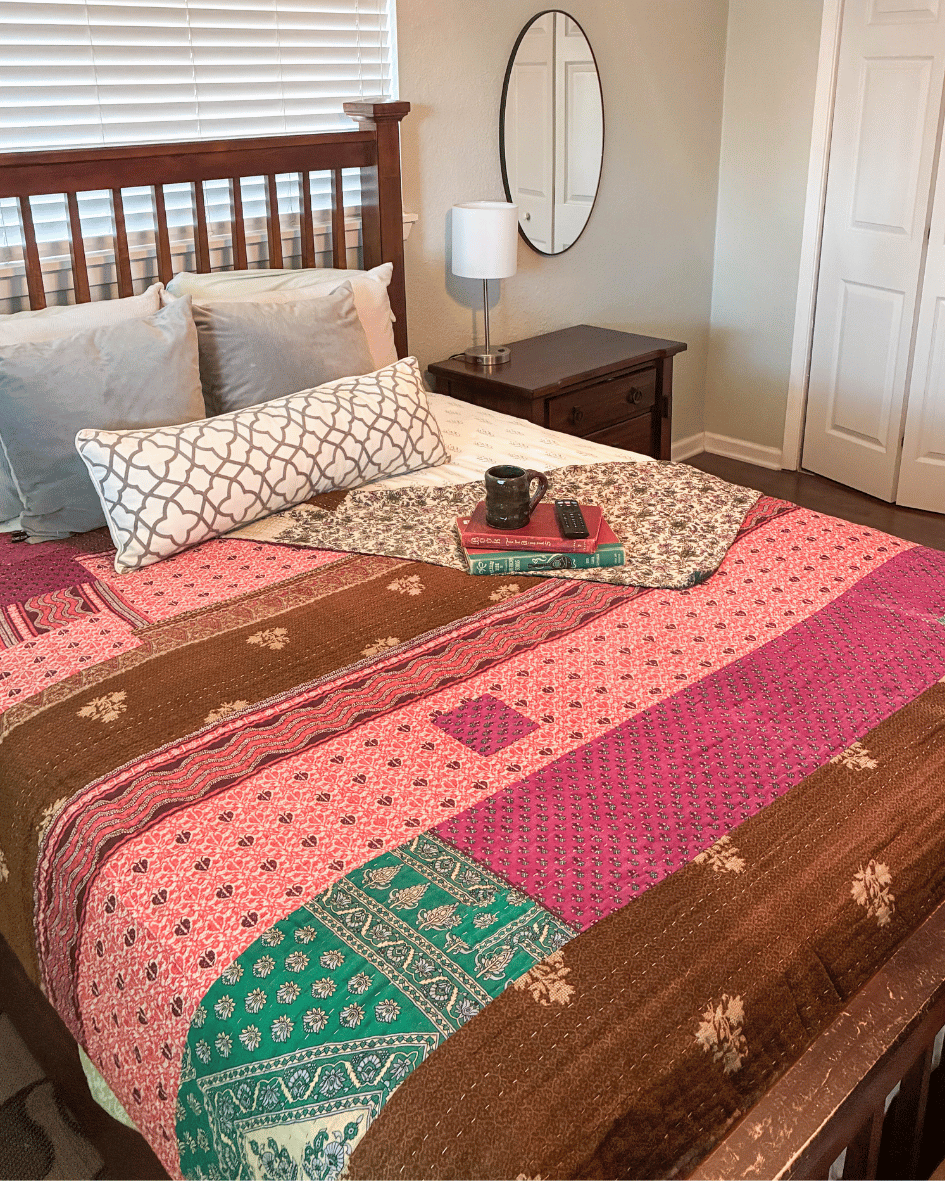 Hope Quilt - Asha Project Kantha - Saree - Handmade