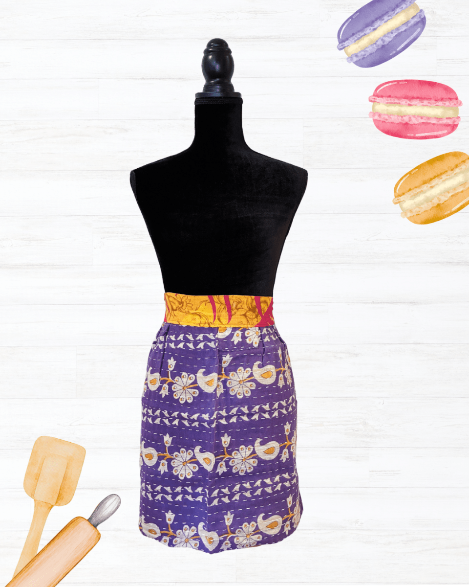 Kantha Apron - Asha Project Kantha - Saree - Handmade