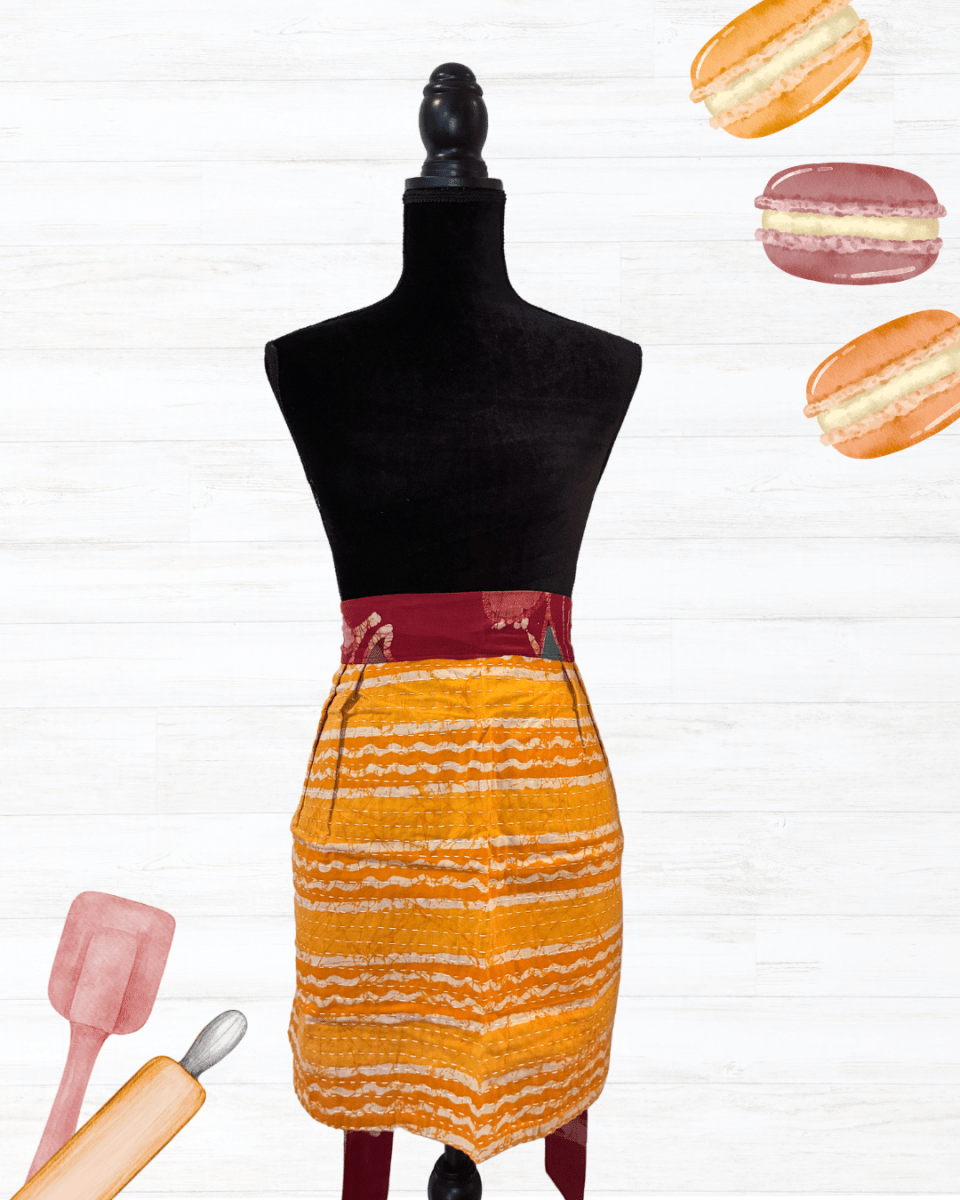 Kantha Apron - Asha Project Kantha - Saree - Handmade