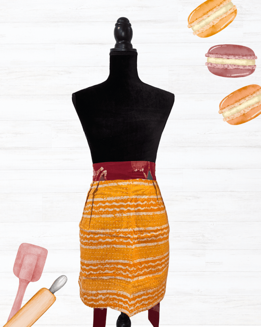 Kantha Apron - Asha Project Kantha - Saree - Handmade