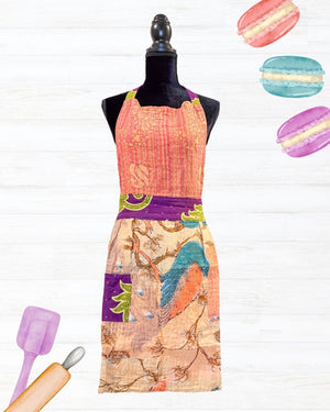 Kantha Apron | Full - Asha Project Kantha - Saree - Handmade