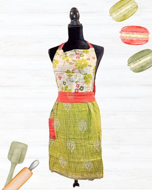 Kantha Apron | Full - Asha Project Kantha - Saree - Handmade