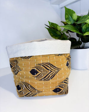 Kantha Basket - Asha Project Kantha - Saree - Handmade