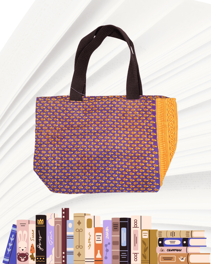 Kantha Bible Bag - Asha Project Kantha - Saree - Handmade