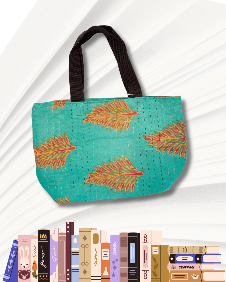 Kantha Bible Bag - Asha Project Kantha - Saree - Handmade
