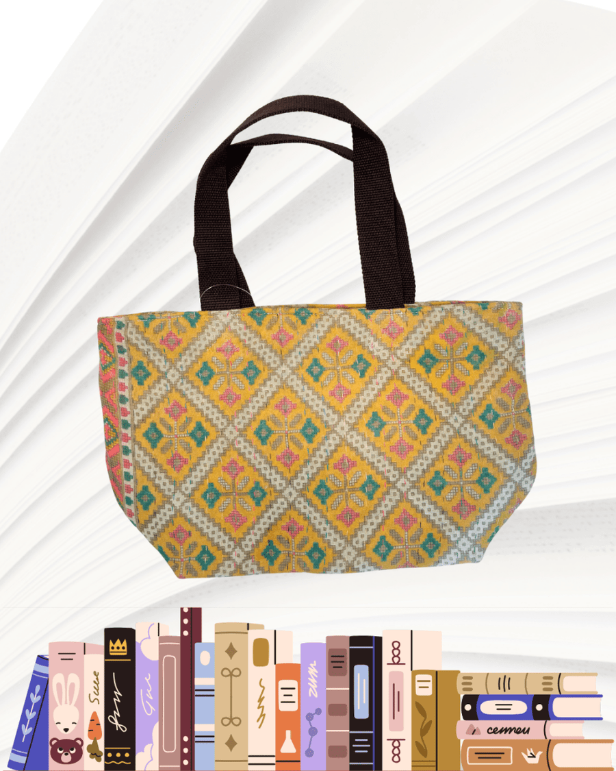 Kantha Bible Bag - Asha Project Kantha - Saree - Handmade