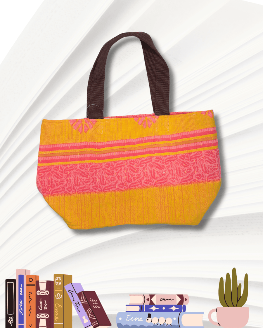 Kantha Bible Bag - Asha Project Kantha - Saree - Handmade