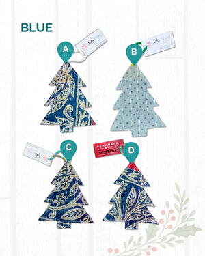 Kantha Christmas Ornaments | Tree - Asha Project Kantha - Saree - Handmade