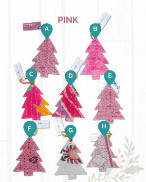 Kantha Christmas Ornaments | Tree - Asha Project Kantha - Saree - Handmade