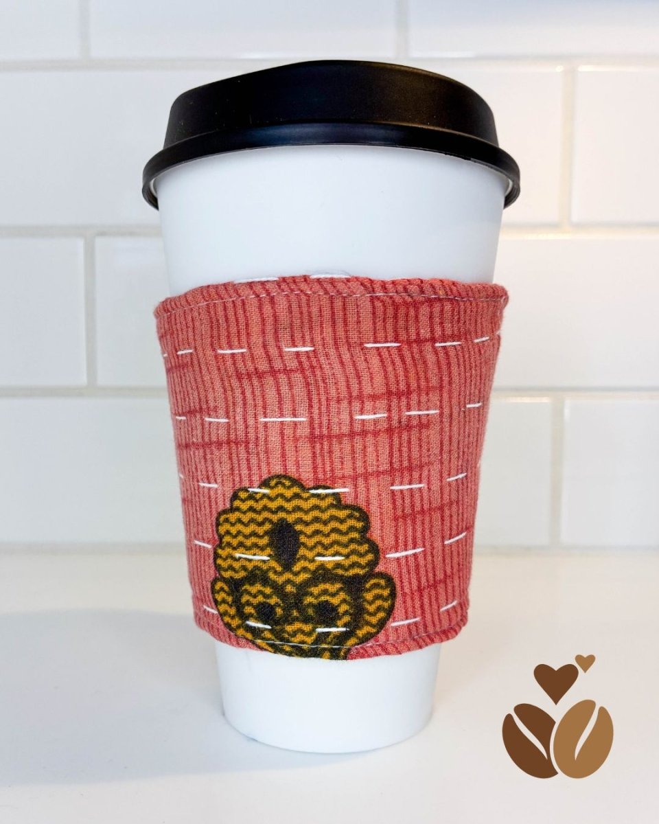 Kantha Coffee Cozy - Asha Project Kantha - Saree - Handmade