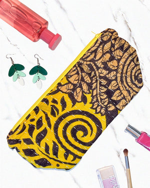 Kantha Cosmetic Bag | Large - Asha Project Kantha - Saree - Handmade